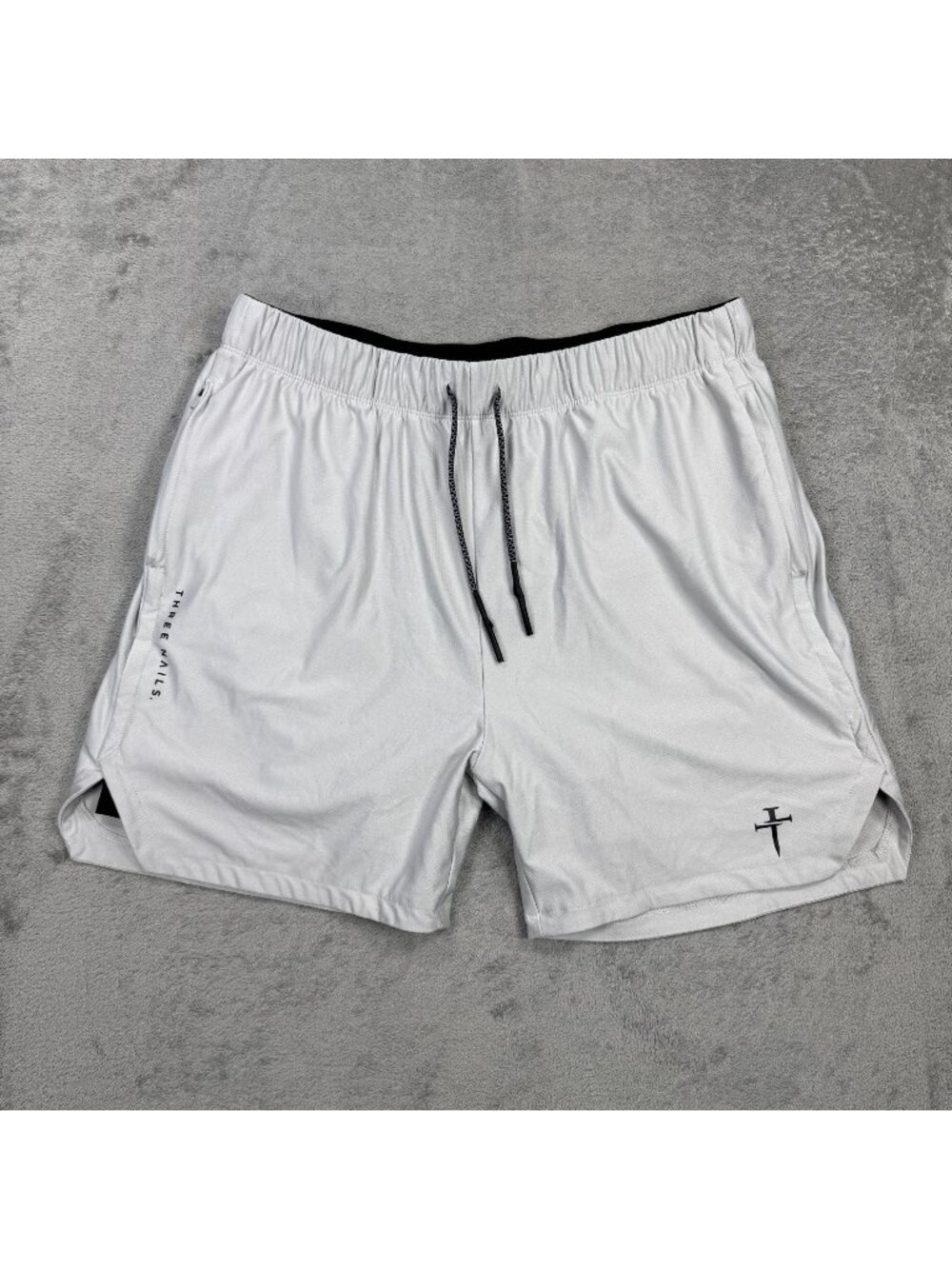 Three Nails Pro-Tech 2.0 Lined Short Mens XL 5" Ins Stone Running Gym Training